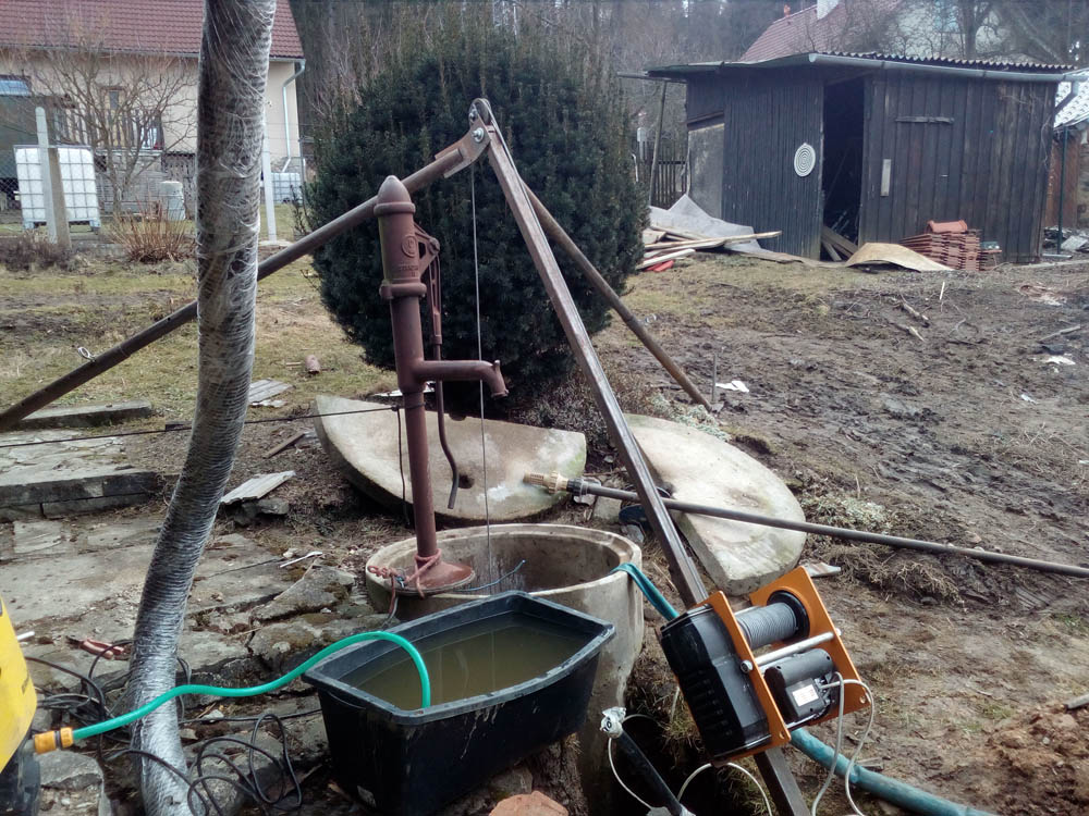 Čištění studní a vrtů